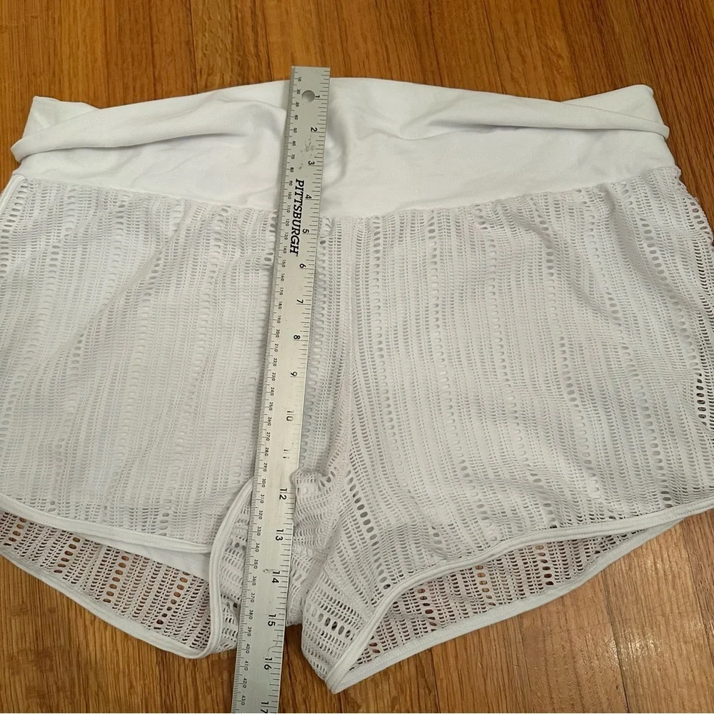 Prana Women's Two Beach Shorts Swim Shorts Mid Rise Mesh Knit Size XL New (#3) - Picture 11 of 12